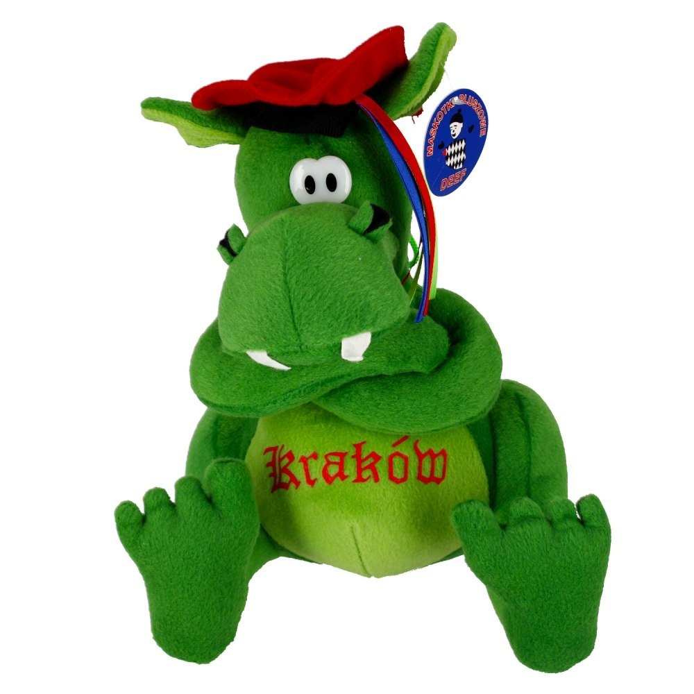 PELUCHE 22 CM DRAGÓN ONDA SENTADO EN UN SOMBRERO DEEF DE.01486 DEEF